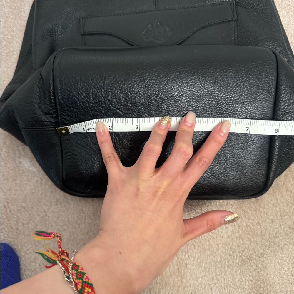 Vintage black leather bag - Picture 6 of 10